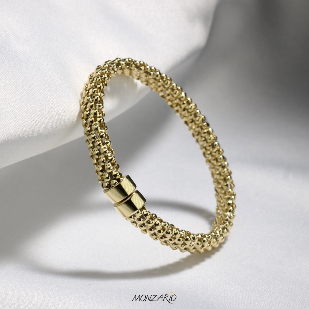 Stella Milano geelgouden flexibele bangle