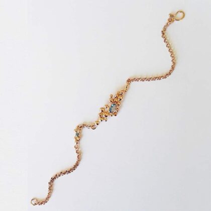 Gouden Armband met Edelsteenaccenten