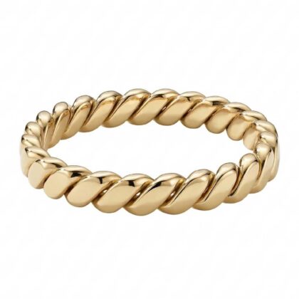 Gouden Twisted Elegance Armband – Een Tijdloos Statement