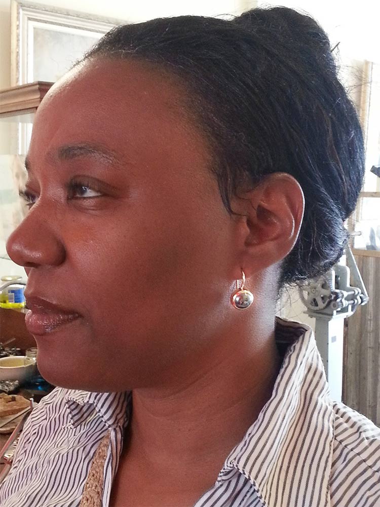 hematietsteen oorbellen